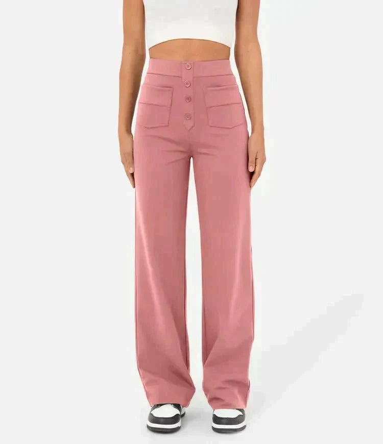 Pantaloni elastici pentru femei | Talie înaltă