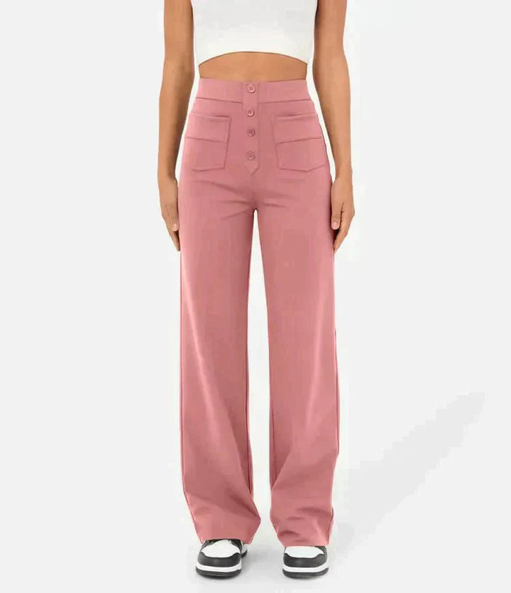 Pantaloni elastici pentru femei | Talie înaltă