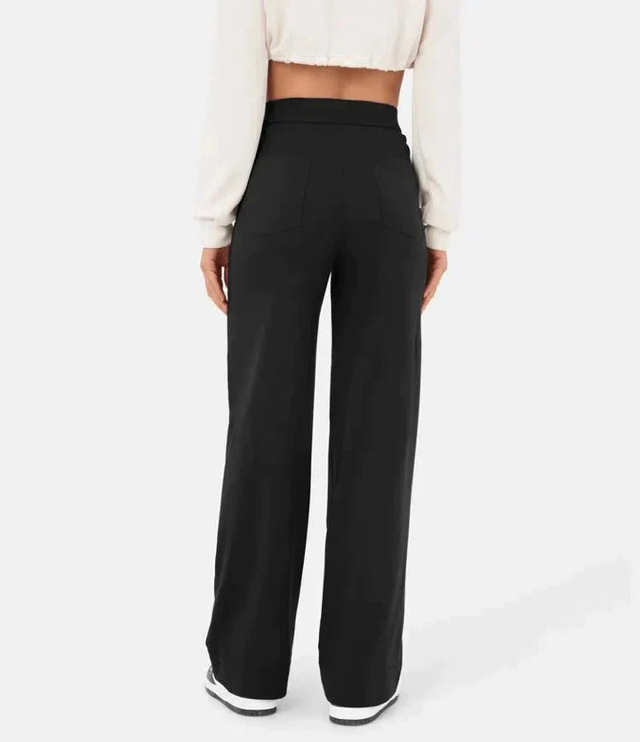 Pantaloni elastici pentru femei | Talie înaltă
