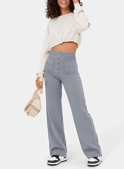 Pantaloni elastici pentru femei | Talie înaltă