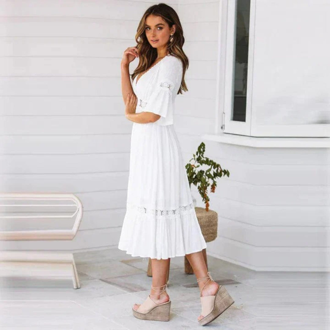 Suzanne | Rochie de vară boemă pentru femei | Midi