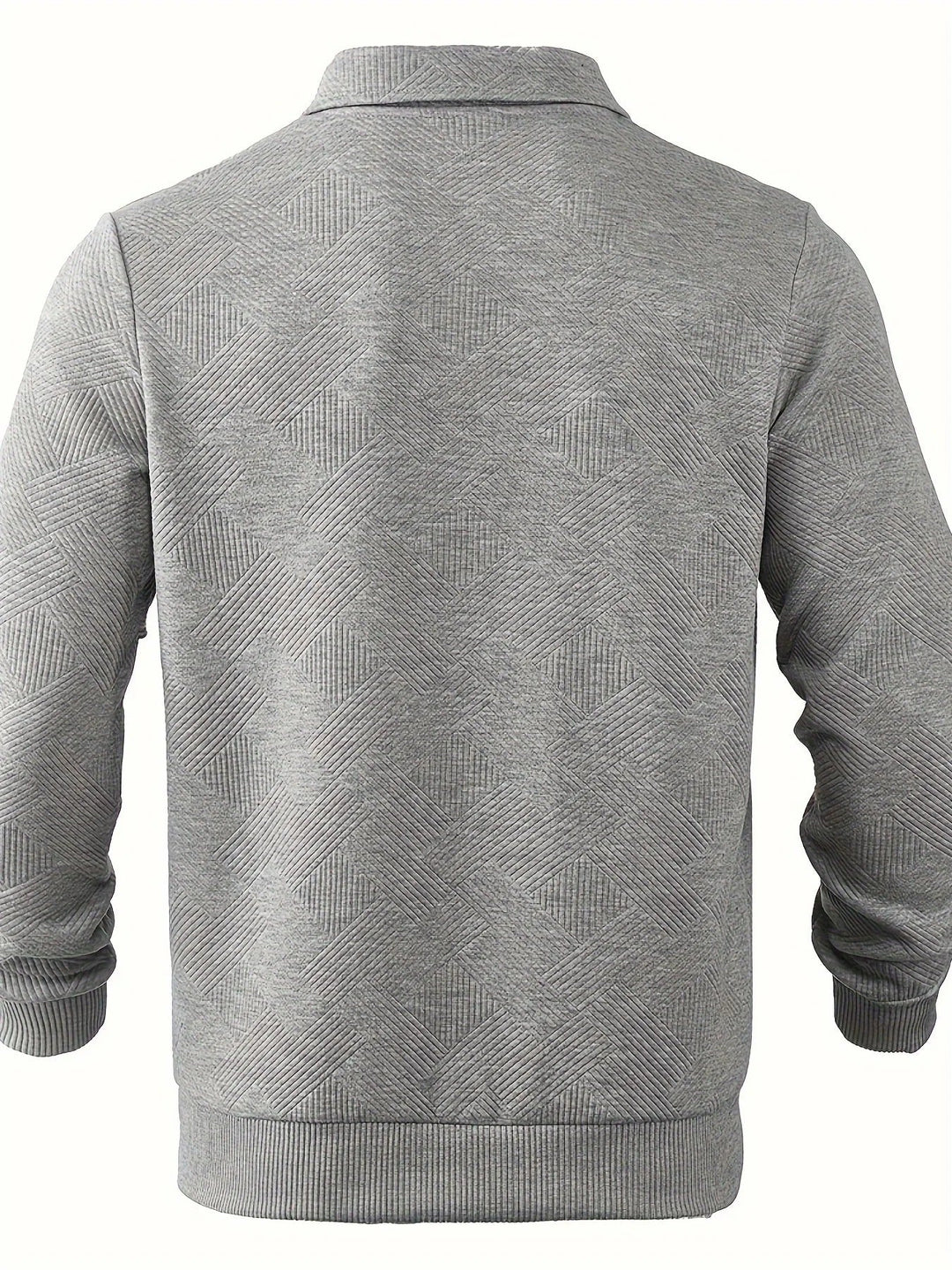 Mark Maglione Uomo Half Zip – Pulover modern cu model geometric și guler clasic