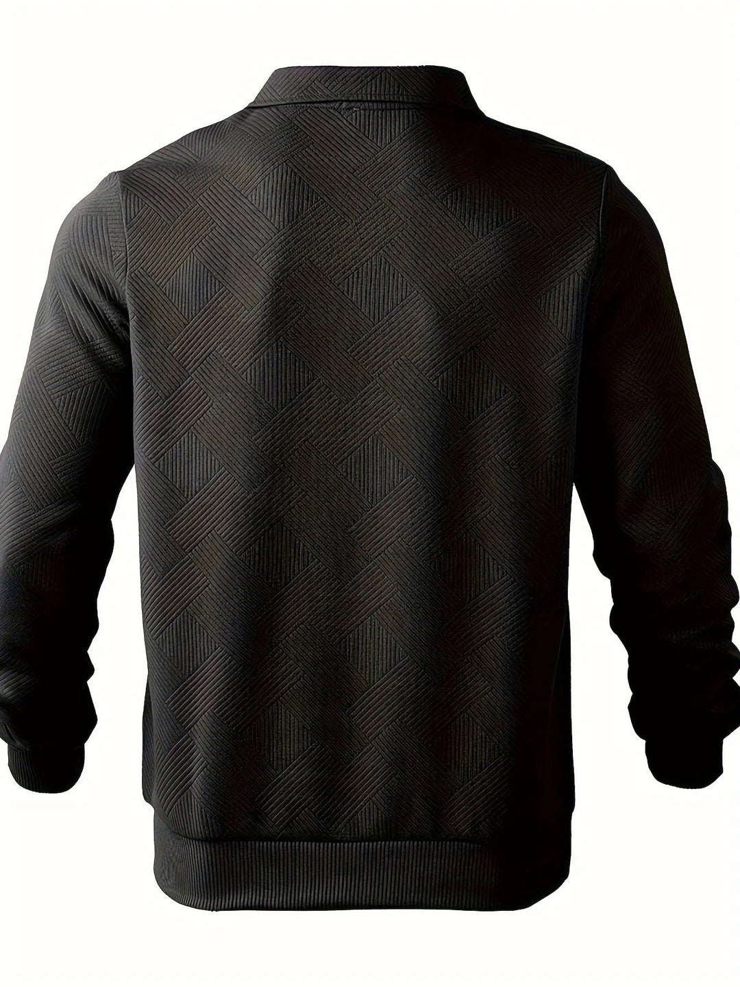 Mark Maglione Uomo Half Zip – Pulover modern cu model geometric și guler clasic