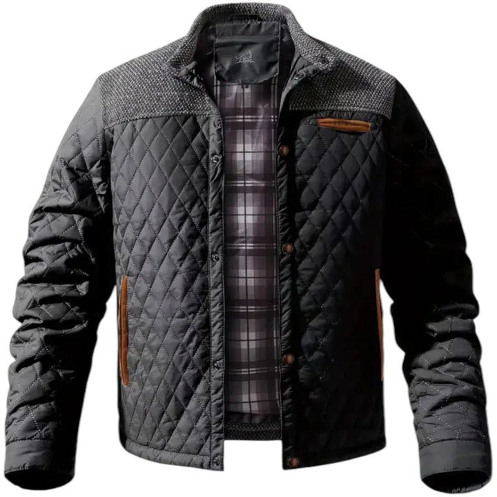 Zaid Herren Stepp-Winterjacke – Leichte Warme Jacke mit Modernen Kontrastschultern