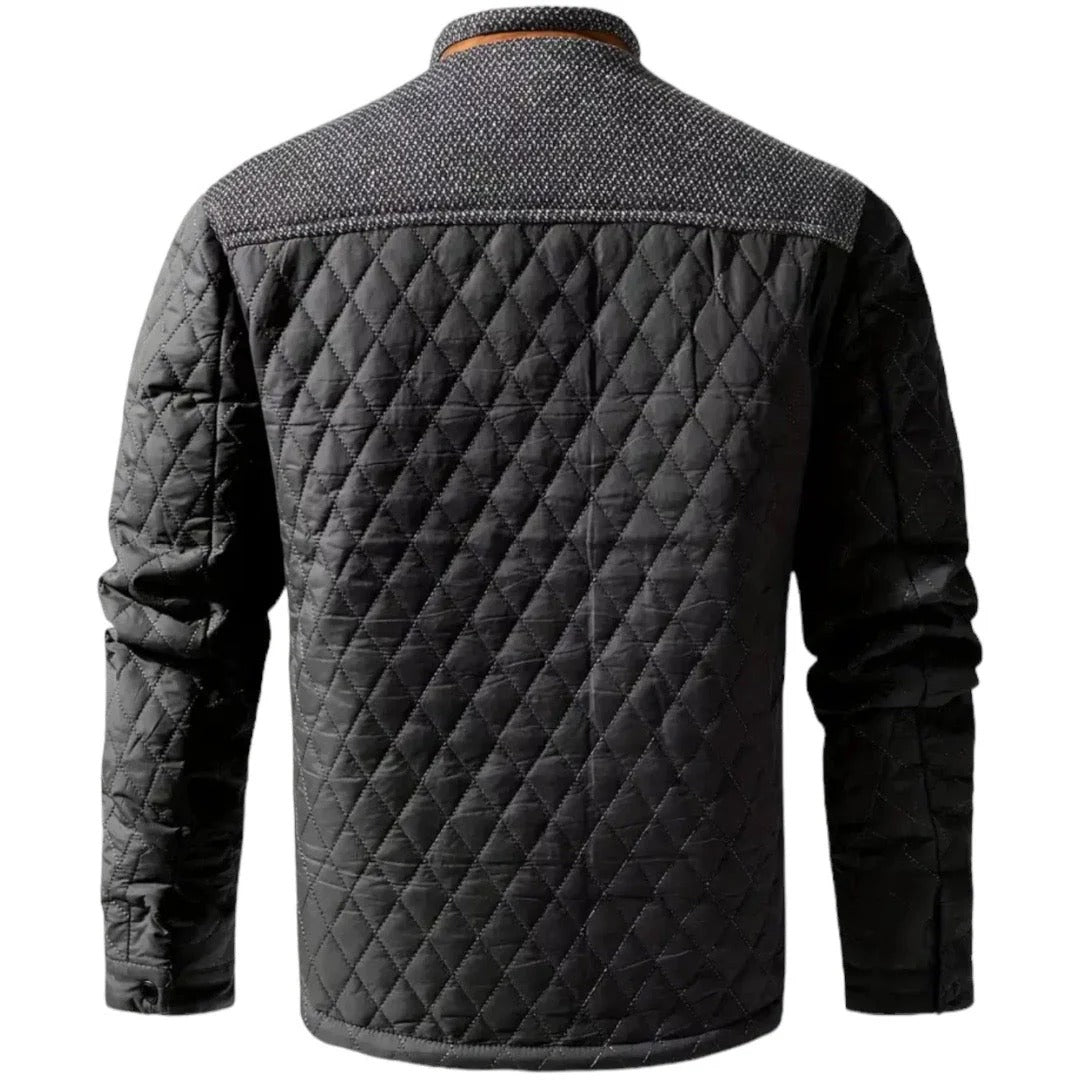 Zaid Herren Stepp-Winterjacke – Leichte Warme Jacke mit Modernen Kontrastschultern