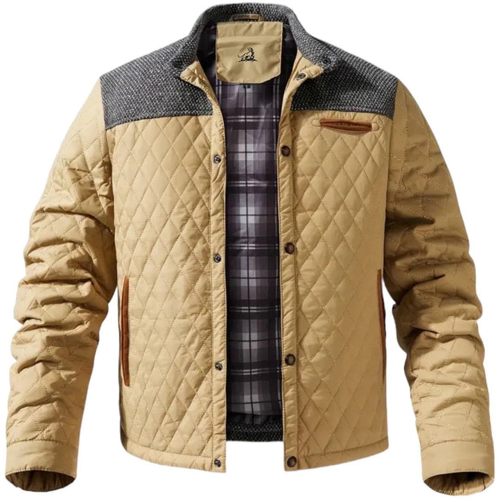 Zaid Herren Stepp-Winterjacke – Leichte Warme Jacke mit Modernen Kontrastschultern