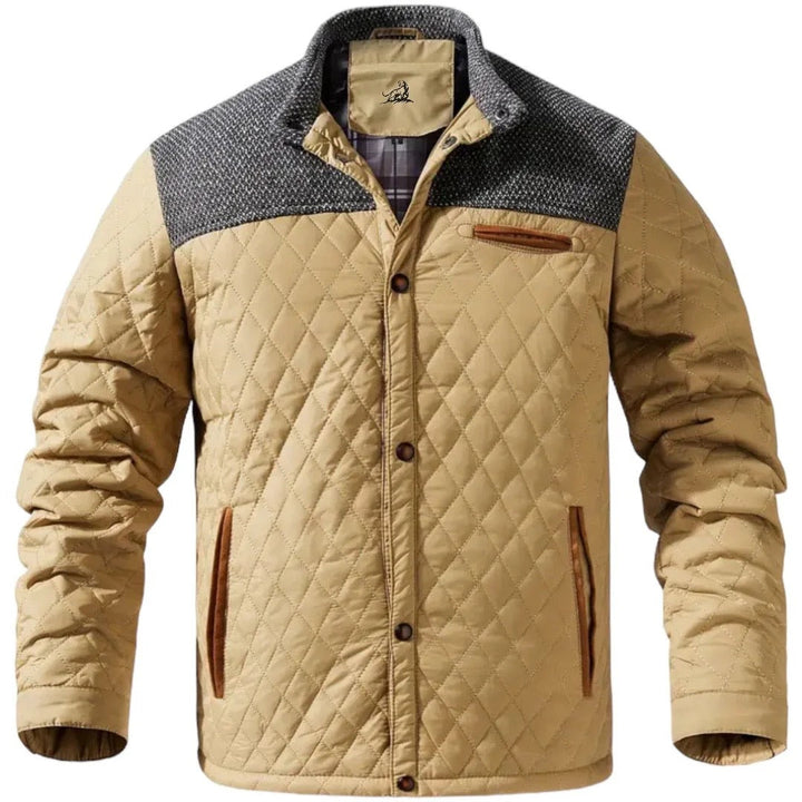 Zaid Herren Stepp-Winterjacke – Leichte Warme Jacke mit Modernen Kontrastschultern