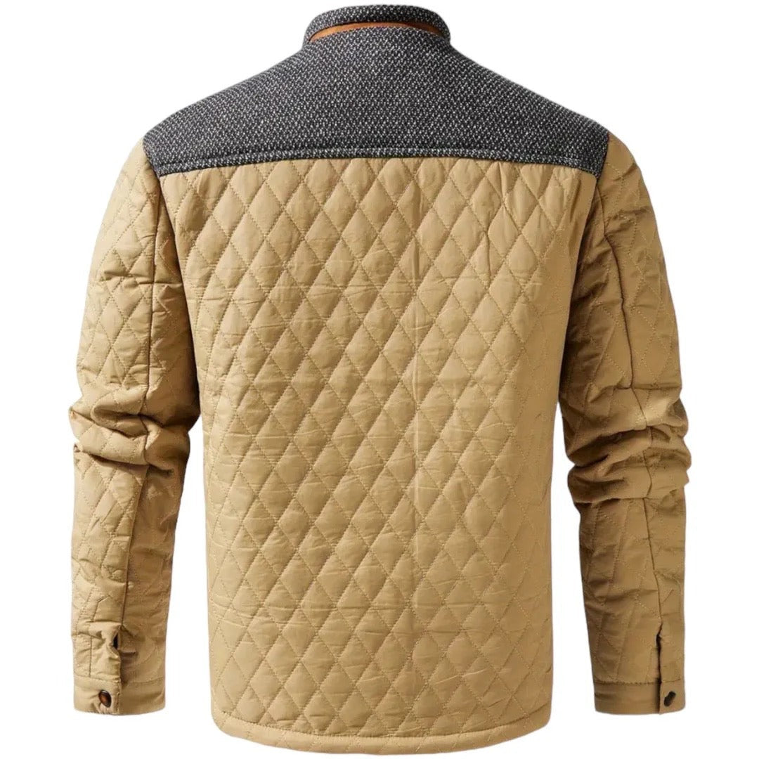 Zaid Herren Stepp-Winterjacke – Leichte Warme Jacke mit Modernen Kontrastschultern