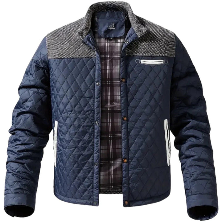 Zaid Herren Stepp-Winterjacke – Leichte Warme Jacke mit Modernen Kontrastschultern