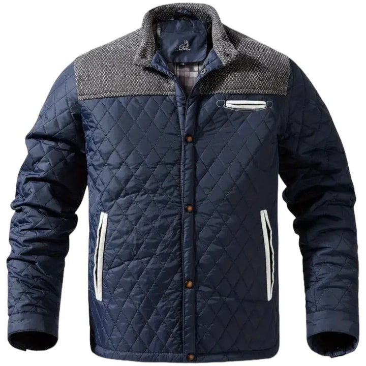 Zaid Herren Stepp-Winterjacke – Leichte Warme Jacke mit Modernen Kontrastschultern