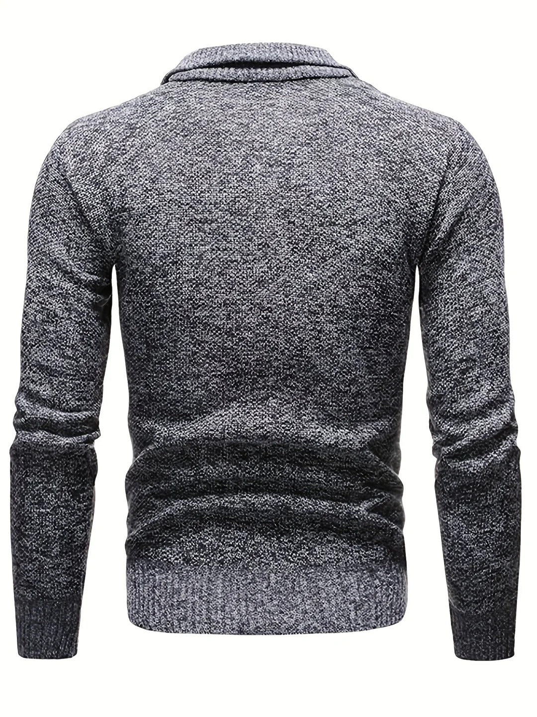 Matteo Maglione Uomo Zip – Pulover de iarnă din tricot gros cu închidere cu fermoar