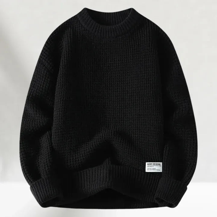 Zayce Maglione Uomo Oversize – Πουλόβερ από Μαλακό Ζεστό Πλεκτό με Χαλαρή Εφαρμογή