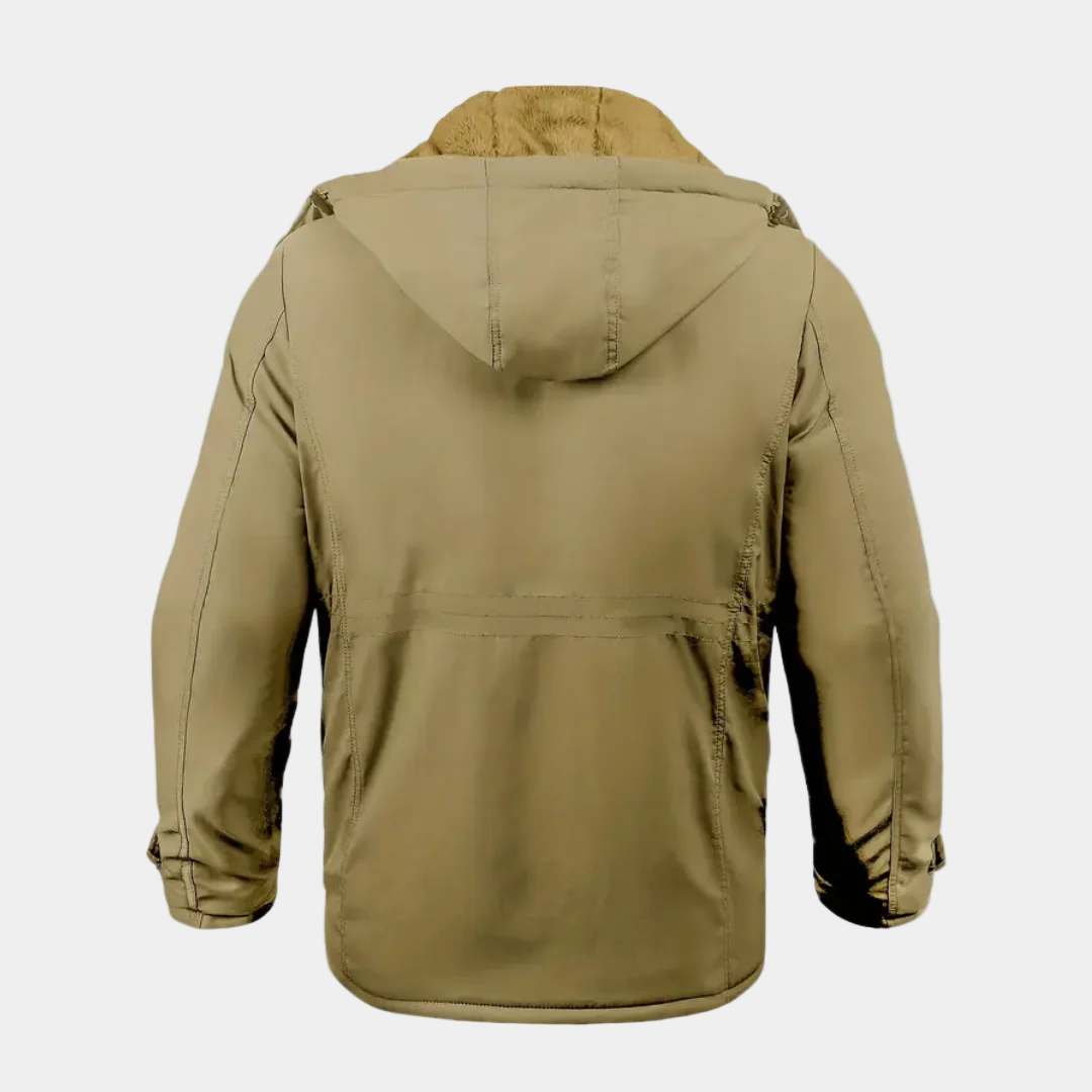 Zico Herren Winterjacke Gepolstert – Warme Jacke mit Kapuze und Isolierfutter
