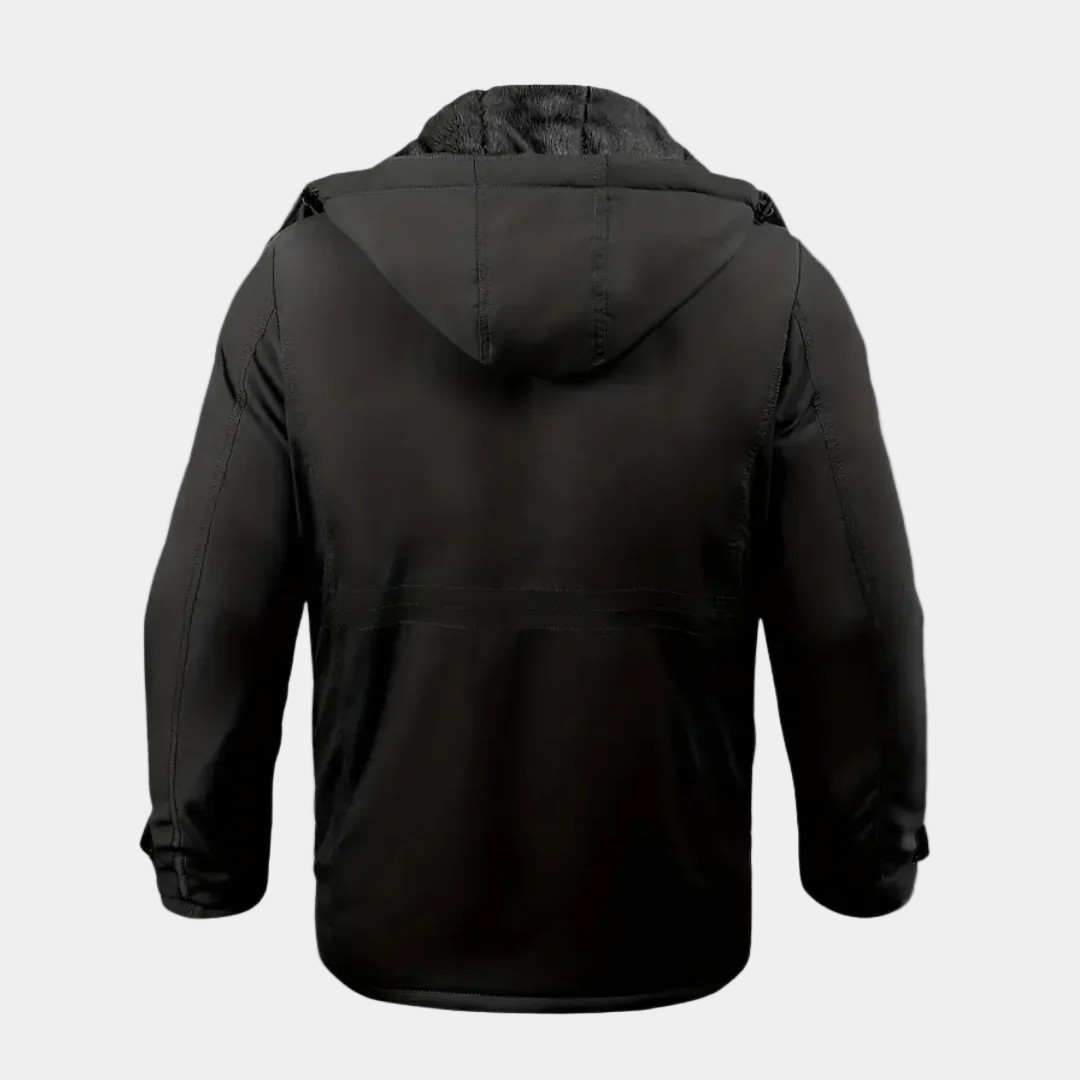 Zico Herren Winterjacke Gepolstert – Warme Jacke mit Kapuze und Isolierfutter