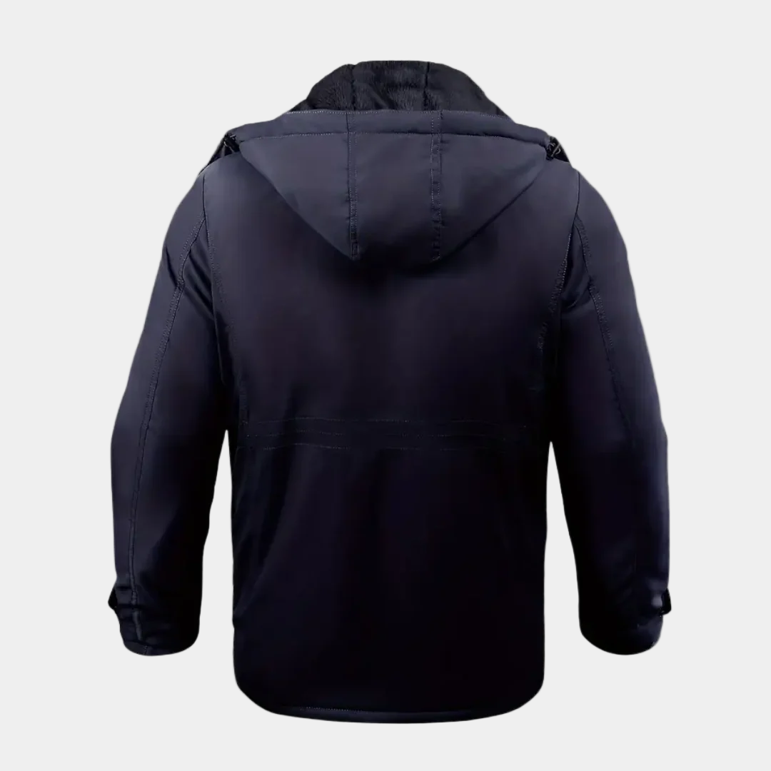 Zico Herren Winterjacke Gepolstert – Warme Jacke mit Kapuze und Isolierfutter