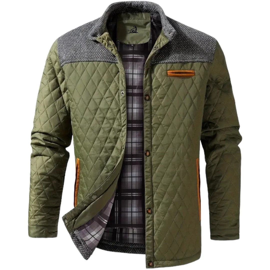 Zaid Herren Stepp-Winterjacke – Leichte Warme Jacke mit Modernen Kontrastschultern