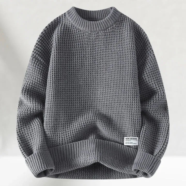 Zayce Maglione Uomo Oversize – Πουλόβερ από Μαλακό Ζεστό Πλεκτό με Χαλαρή Εφαρμογή