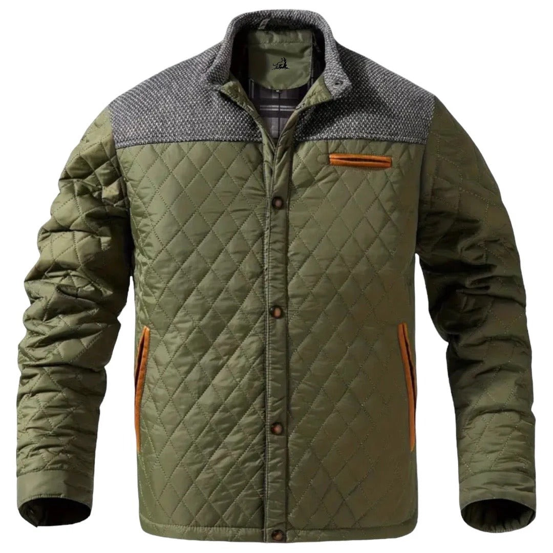Zaid Herren Stepp-Winterjacke – Leichte Warme Jacke mit Modernen Kontrastschultern