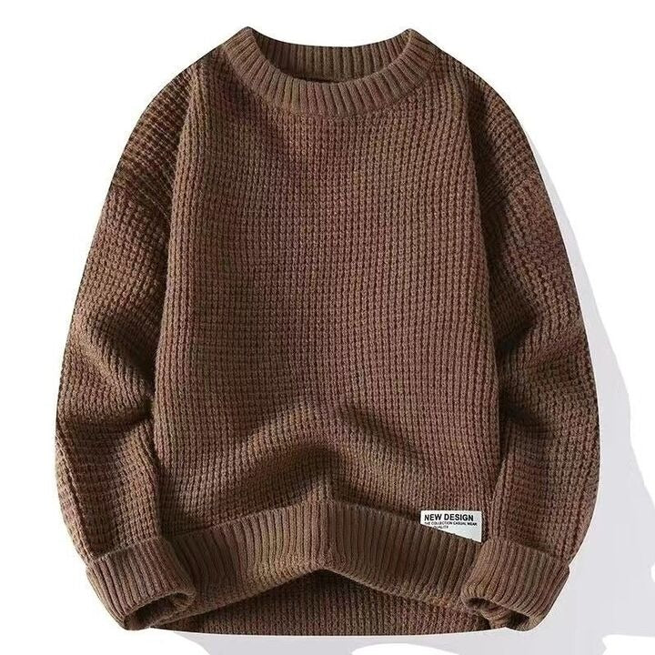 Zayce Maglione Uomo Oversize – Πουλόβερ από Μαλακό Ζεστό Πλεκτό με Χαλαρή Εφαρμογή