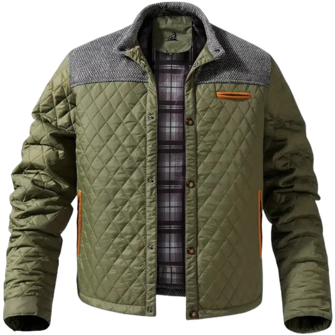 Zaid Herren Stepp-Winterjacke – Leichte Warme Jacke mit Modernen Kontrastschultern