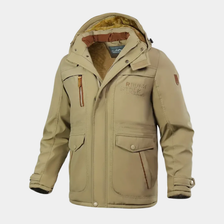 Zico Herren Winterjacke Gepolstert – Warme Jacke mit Kapuze und Isolierfutter