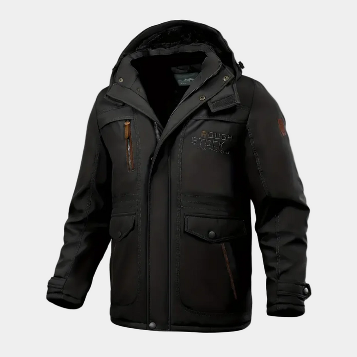 Zico Herren Winterjacke Gepolstert – Warme Jacke mit Kapuze und Isolierfutter