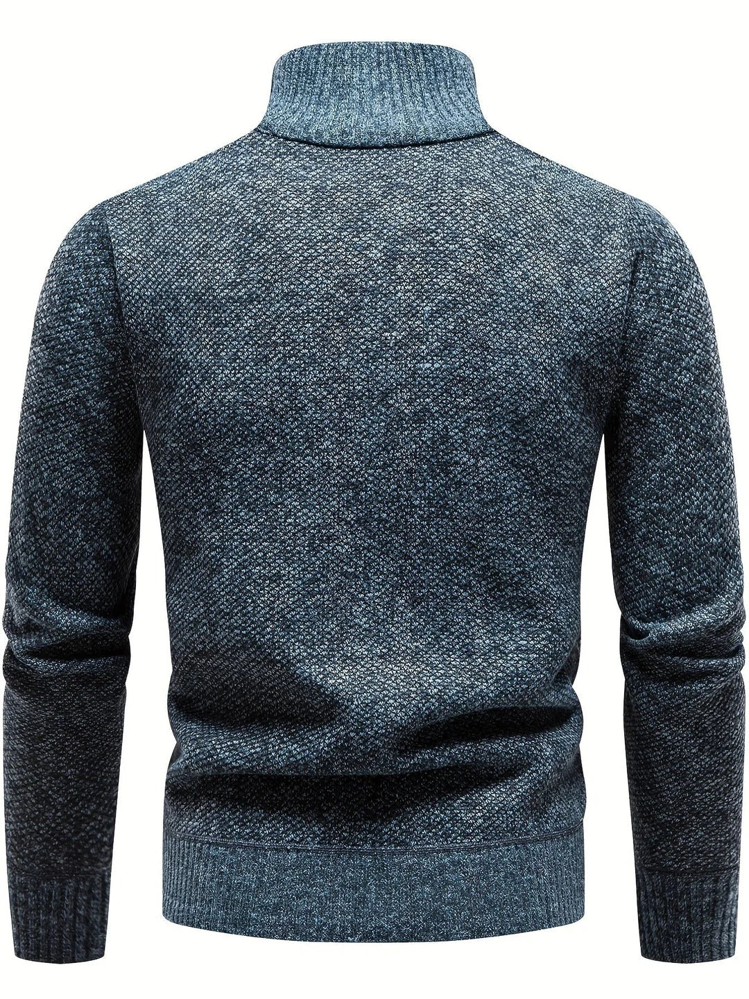 Matteo Maglione Uomo Zip – Pulover de iarnă din tricot gros cu închidere cu fermoar