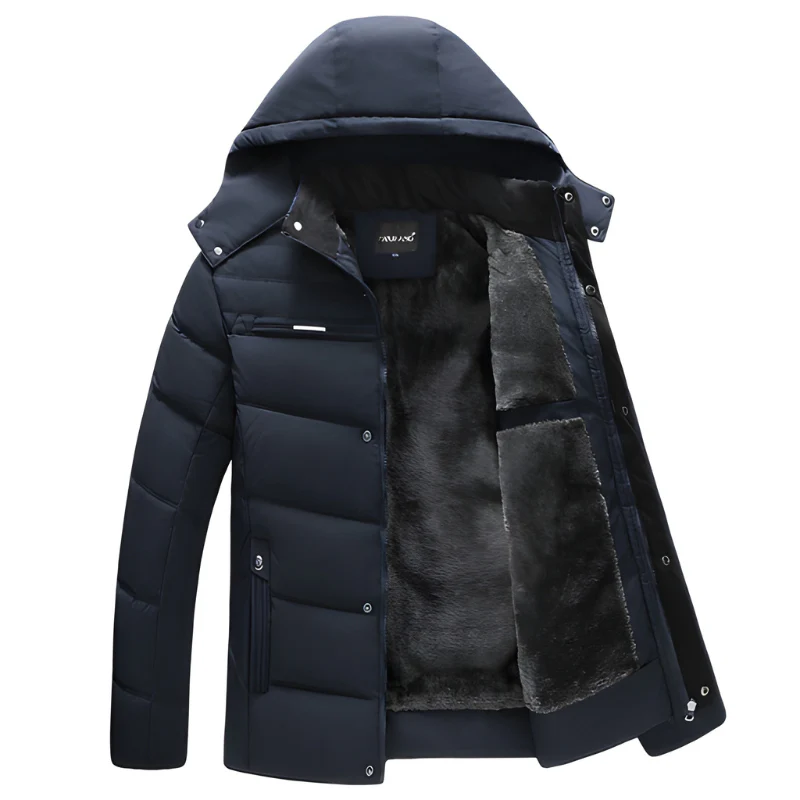 Zade Parka Invernale Uomo – Giacca Robusta Molto Calda con Cappuccio e Fodera in Fleece