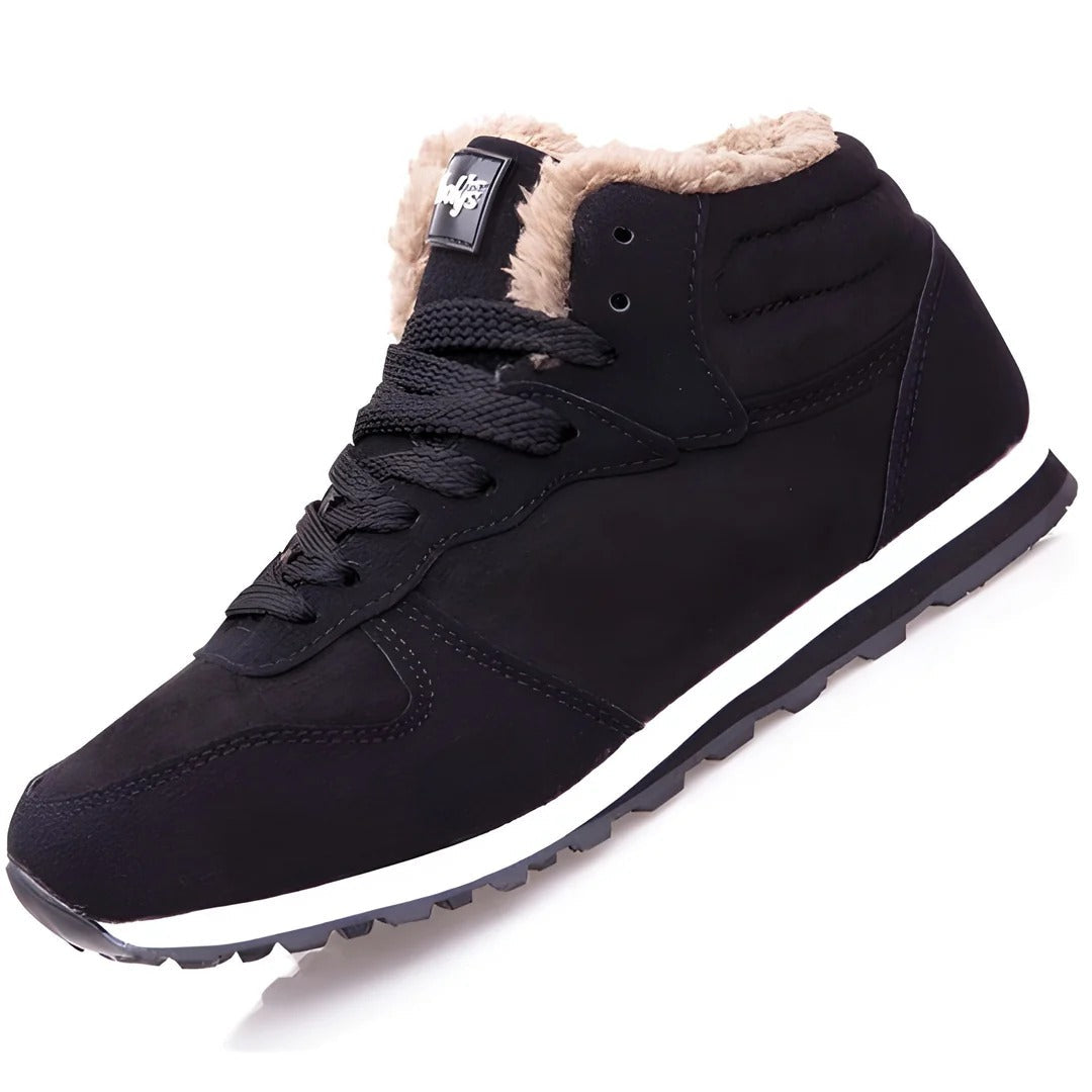 Adidași de iarnă Zavian pentru bărbați – Pantofi călduroși cu căptușeală din fleece și talpă antiderapantă