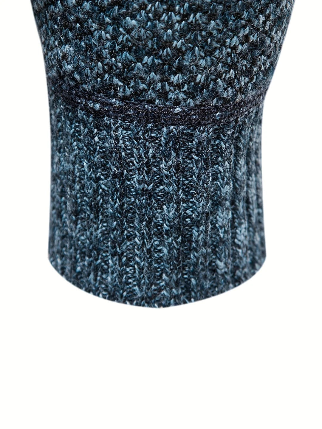 Matteo Maglione Uomo Zip – Pulover de iarnă din tricot gros cu închidere cu fermoar