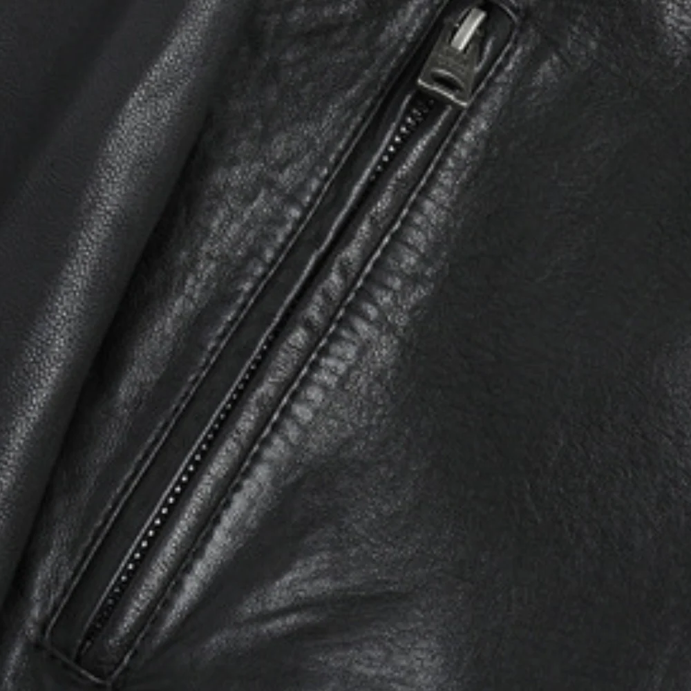 Veste en Cuir pour Homme Jamme – Conception Solide, Coupe Confortable & Style Polyvalent