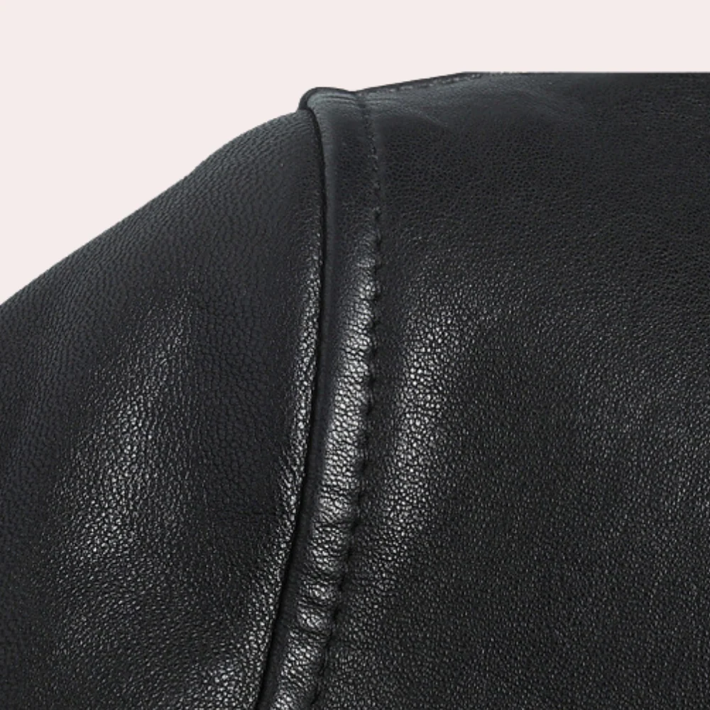 Veste en Cuir pour Homme Jamme – Conception Solide, Coupe Confortable & Style Polyvalent
