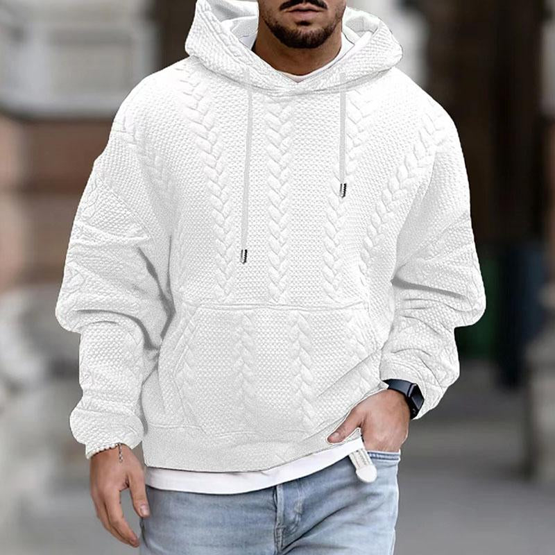 Pánská mikina Harlow Uomo Streetwear – volná mikina s moderním potiskem a kapsou na břiše