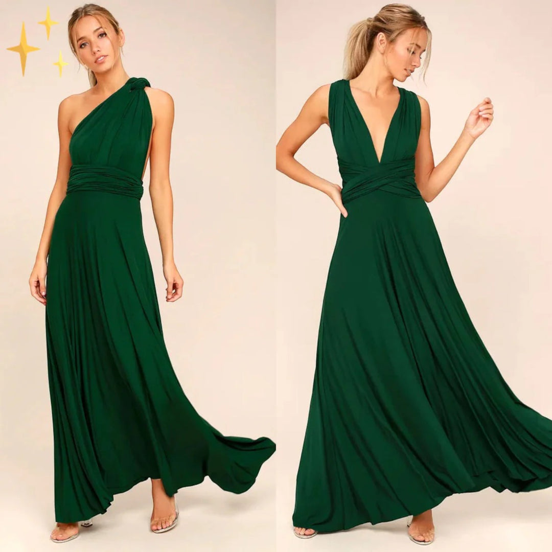 Rochie elegantă înfășurată pentru femei | Maxi