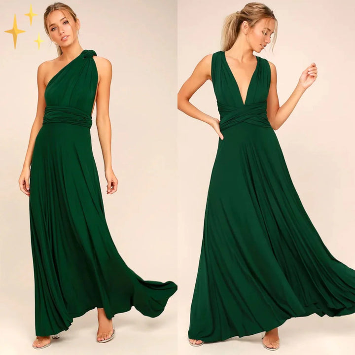 Rochie elegantă înfășurată pentru femei | Maxi