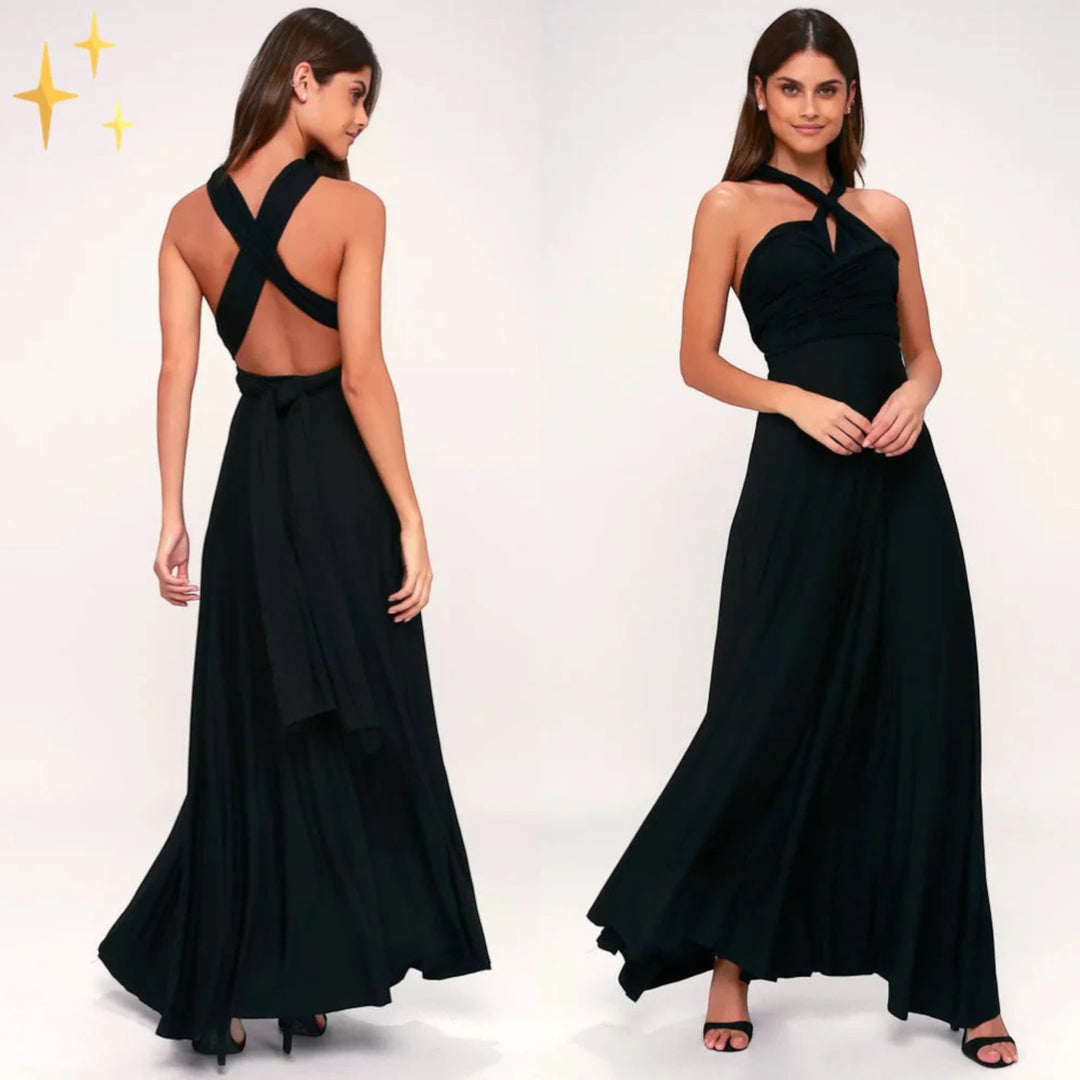 Rochie elegantă înfășurată pentru femei | Maxi