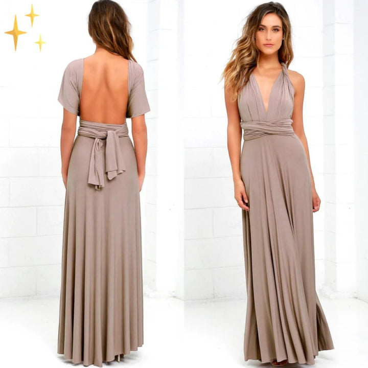 Rochie elegantă înfășurată pentru femei | Maxi