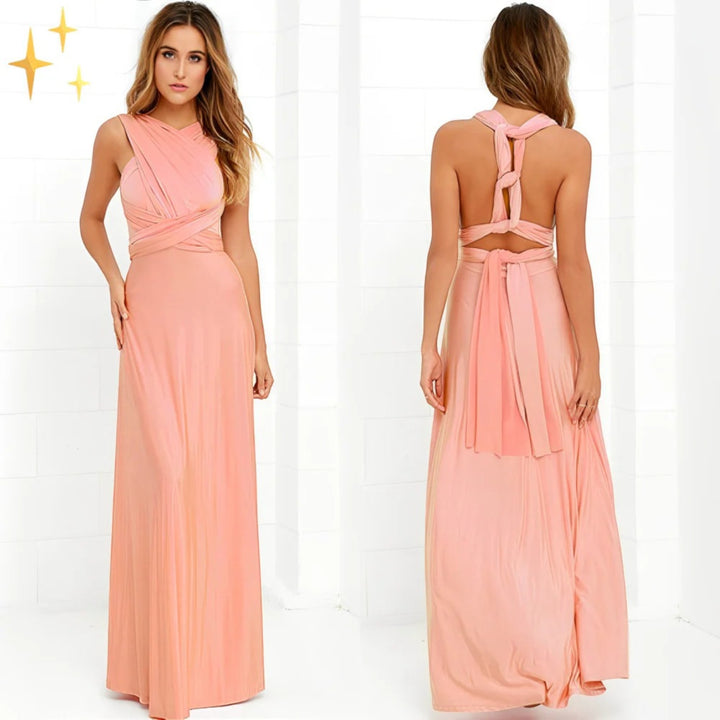 Rochie elegantă înfășurată pentru femei | Maxi