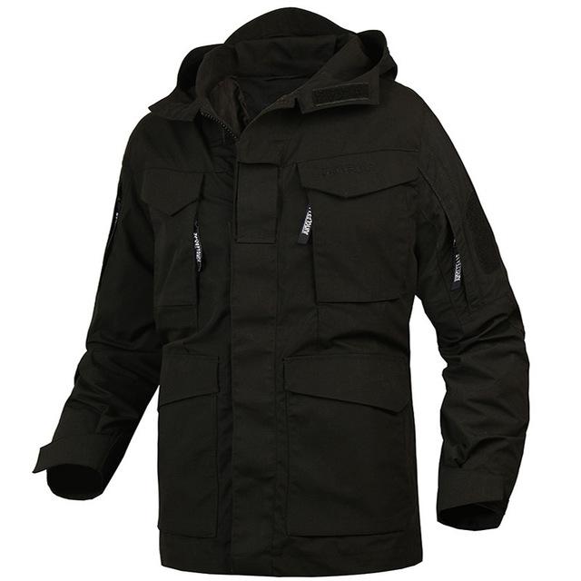 Tarek Giacca Invernale Tattica da Uomo – Giacca Outdoor Impermeabile e Antivento con Cappuccio