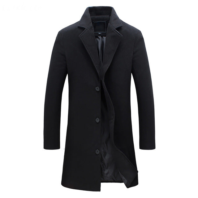 Christopher Cappotto Hombre Largo Sartorial – Elegante, Caliente y Estilo Formal