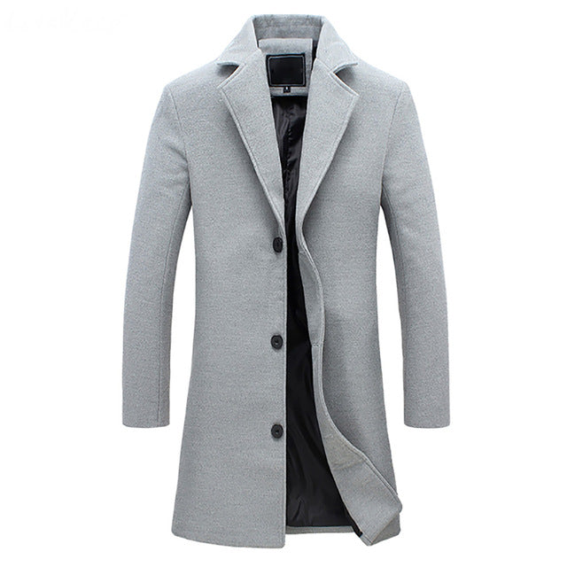 Christopher Cappotto Hombre Largo Sartorial – Elegante, Caliente y Estilo Formal