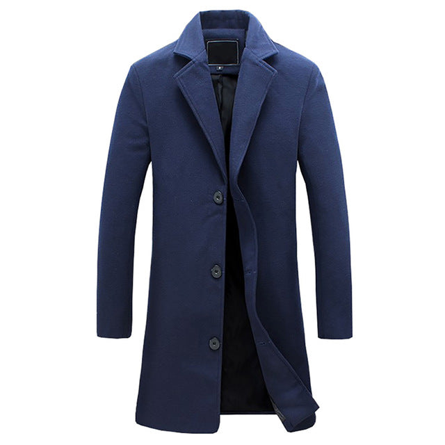 Christopher Cappotto Hombre Largo Sartorial – Elegante, Caliente y Estilo Formal