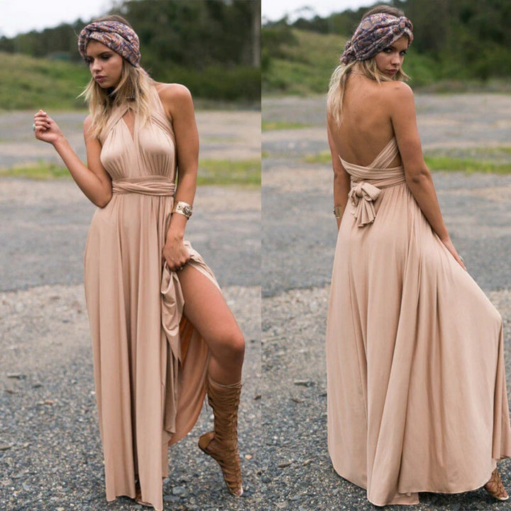 Rochie elegantă înfășurată pentru femei | Maxi