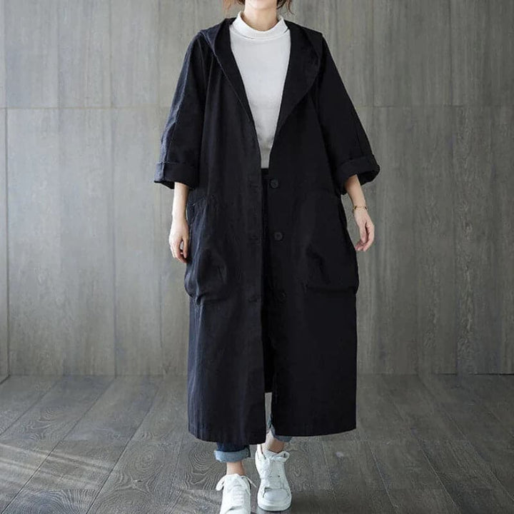 Trench kabát oversize női | Zsebekkel