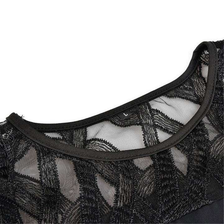 Rochie de seară pentru femei cu mâneci cu deschideri | Midi