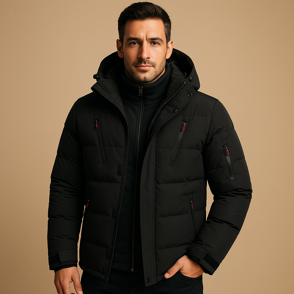 Emilio Giacca Invernale Uomo Imbottita con Cappuccio – Calda, Moderna e Funzionale