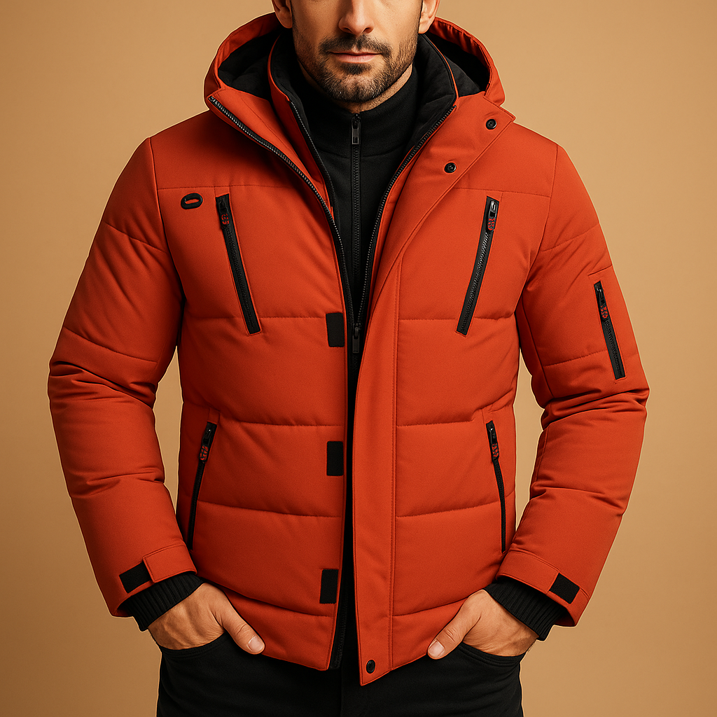 Emilio Giacca Invernale Uomo Imbottita con Cappuccio – Calda, Moderna e Funzionale