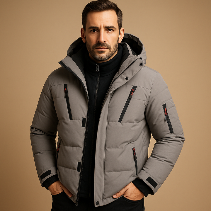 Emilio Giacca Invernale Uomo Imbottita con Cappuccio – Calda, Moderna e Funzionale