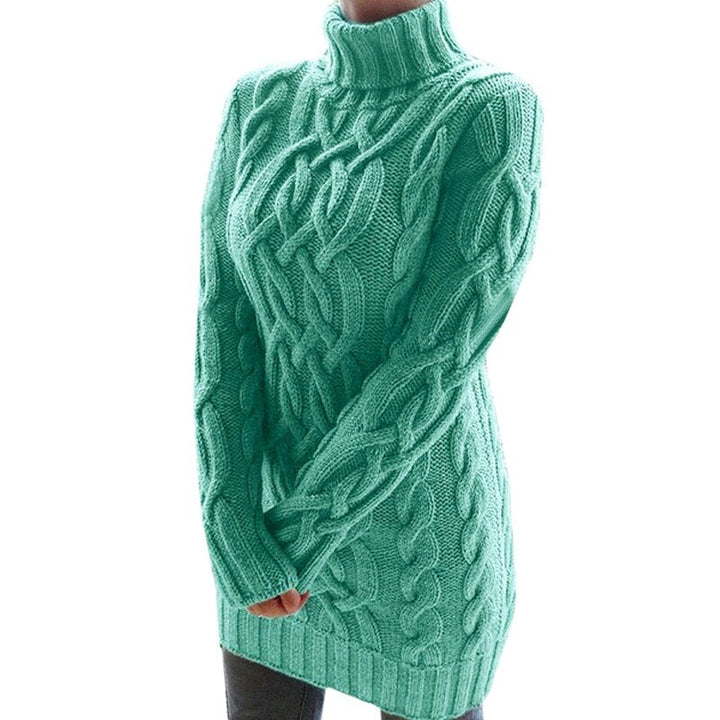 Rochie tricotată oversize pentru femei | Mâneci lungi