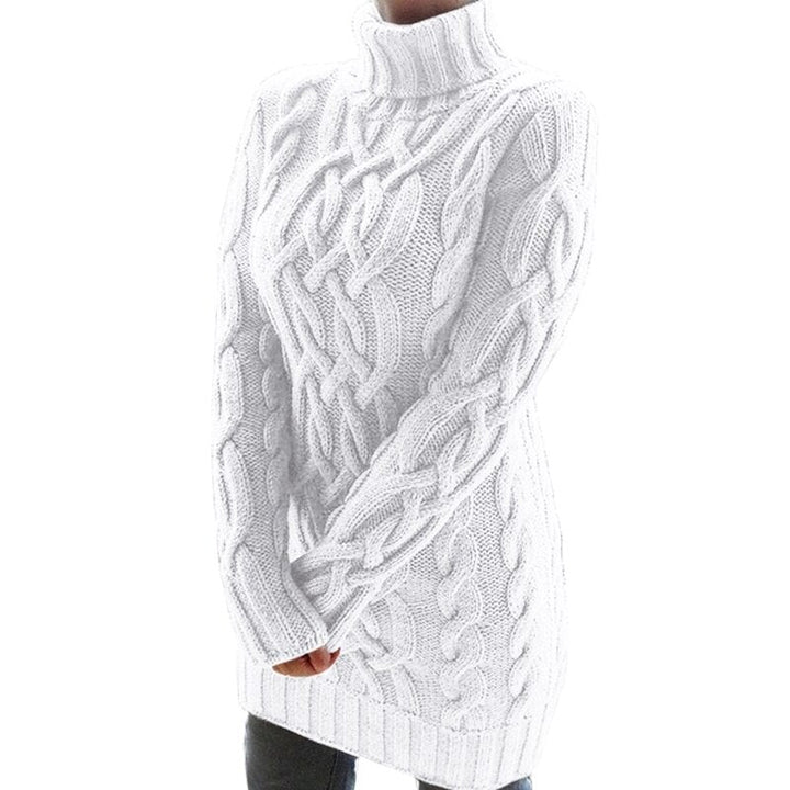 Rochie tricotată oversize pentru femei | Mâneci lungi